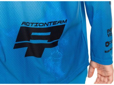 Cube MTB Trikot Rookie X Actionteam langarm, topas blue - Bild 5