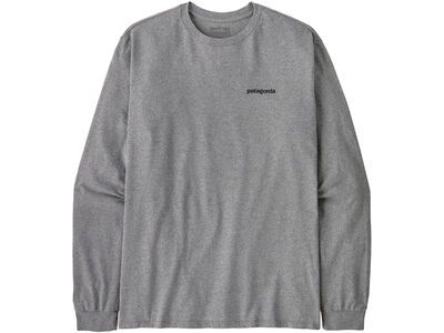 Patagonia Men's Long-Sleeved P-6 Logo Responsibili-Tee gravel heather