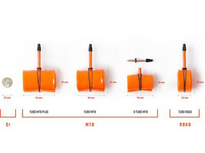 Tubolito Tubo Road 42 mm - 700C x 18-28C, orange - Bild 5