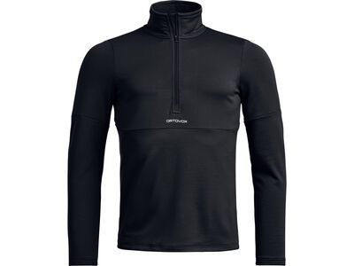 Ortovox Fleece Light Zip Neck M, black raven - Bild 1