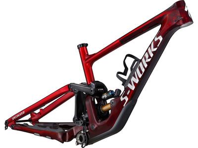 Specialized S-Works Enduro Frameset, gloss red tint carbon/light silver
