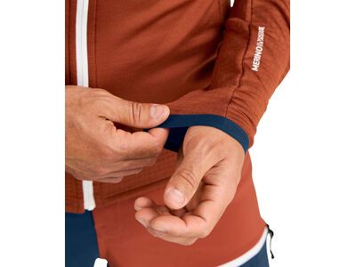 Ortovox Merino Fleece Grid Jacket M, dark arctic grey - Bild 3