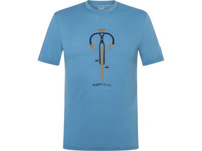 super.natural Vintage Bike Tee Herren, blue heaven/blueberry/dried tobacco - Bild 1