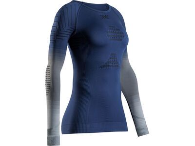 X-Bionic Invent Graphics Shirt LS Wmn, marine/grey/light grey