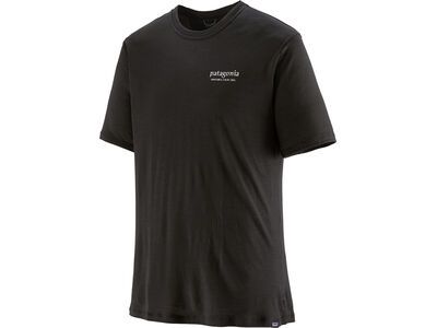 Patagonia Men's Cap Cool Merino Blend Graphic Shirt Heritage Header, black - Bild 1