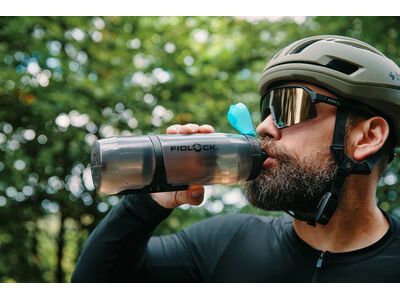 Fidlock Twist Bottle 800 Antibacterial + Bike Base, transparent black/light green - Bild 21