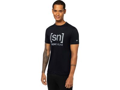 super.natural Grid Logo Tee Herren, jet black/vapor grey - Bild 3