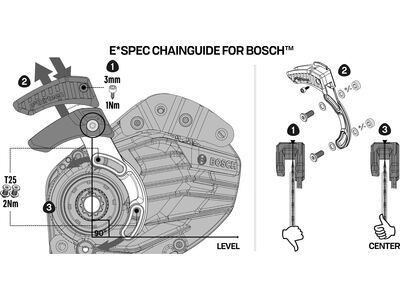 e*thirteen e*spec Plus Chainguide - Bosch CX Gen4 / 34-38 Z., black - Bild 2