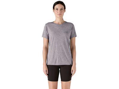 Patagonia Women's Capilene Cool Daily Graphic Shirt '73 Skyline, feather grey