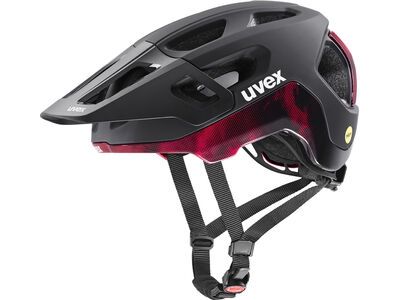 uvex react MIPS black-ruby red