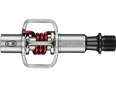Crankbrothers Eggbeater 1 Hangtag Version, silver/red