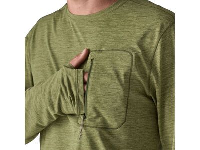 Patagonia Men's Long-Sleeved Capilene Cool Sun Shirt, caper green/buckhorn green x-dye - Bild 8