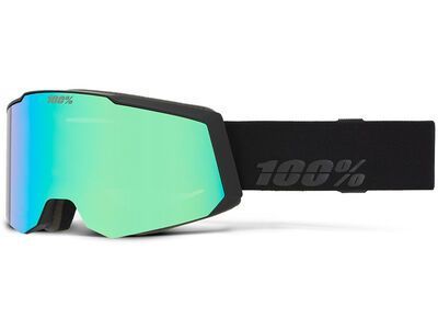 100% Snowcraft S - HiPER Grey-Blue w/Green ML Mir, black/green