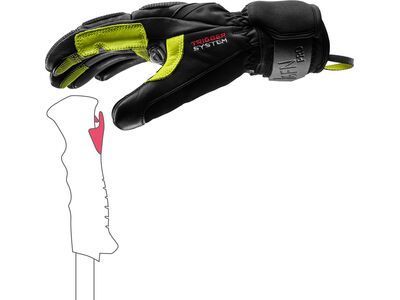 Leki Griffin Pro 3D, black/lime/white - Bild 4