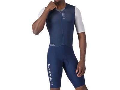 Castelli Saturday Morning Skinsuit, belgian blue/white - Bild 1