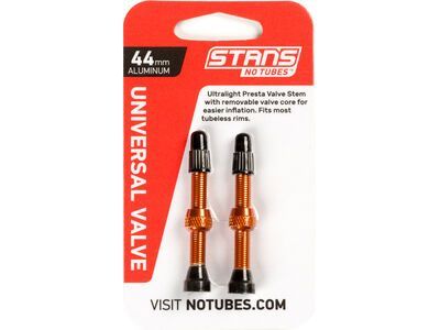 Stan's NoTubes Universal Alloy Valve - 44 mm, orange - Bild 2