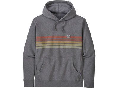 Patagonia Line Logo Ridge Stripe Uprisal Hoody, gravel heather