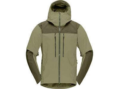 Norrona trollveggen Gore-Tex Pro light Jacket M's, olive night/deep lichen green - Bild 1