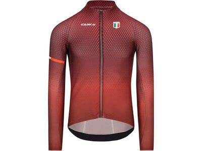 Q36.5 Gregarius Hybrid Made in Italy Long Sleeve Jersey, siena red