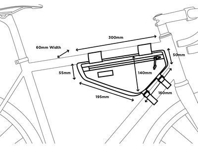 Restrap Frame Bag - 2.5 L, black - Bild 7