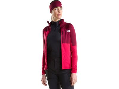 The North Face W Polartec Power Grid Stormgap Jacket, lali guran/burgundy cru - Bild 4