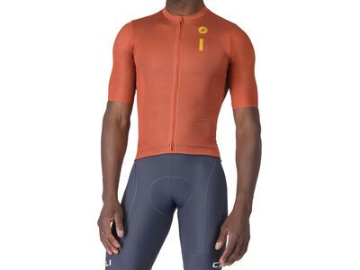 Castelli Drittone Logo Jersey, paprika/mango mojito - Bild 1