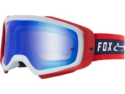 Fox Airspace Simp Goggle Spark Blue Mirror, navy/red