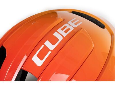Cube Helm Heron Teamline, white'n'orange - Bild 5