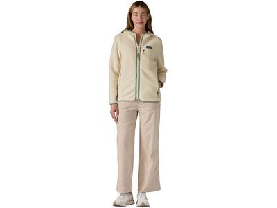 Patagonia Women's Retro Pile Hoody, natural w/ellwood green - Bild 4