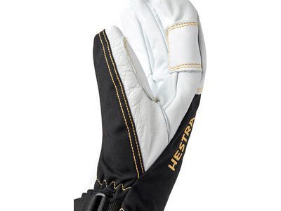 Hestra Army Leather Gore-Tex 5 Finger, black/natural grey - Bild 2