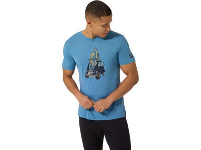 super.natural Carsurf Tee Herren, blue heaven/various - Bild 3