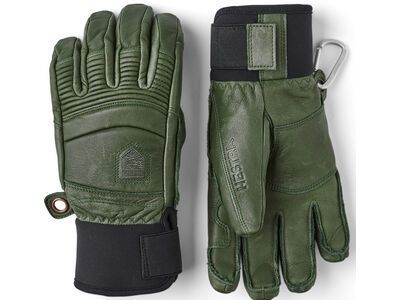 Hestra Leather Fall Line 5 Finger, forest