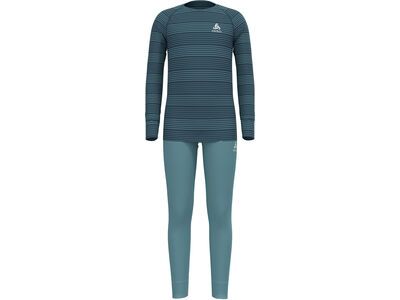 Odlo Active Warm Eco Base Layer Set, reef waters/blue wing teal