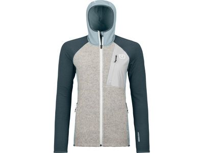 Ortovox Merino Fleece Grid Plus Classic Knit Hoody W glacier grey