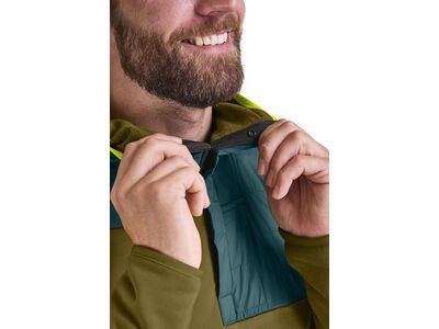 Ortovox Merino Fleece Plus Anorak M, petrol blue - Bild 3