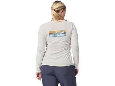 Patagonia Women's Long-Sleeved Capilene Cool Daily Graphic Shirt - Waters, light plume grey/white - Bild 4