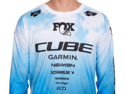 Cube MTB Trikot X Actionteam langarm, black´n´white - Bild 4