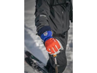 Hestra Army Leather Heli Ski 5 Finger, light red multi - Bild 10
