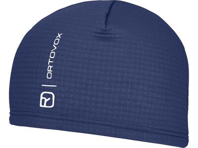 Ortovox Merino Fleece Grid Beanie blue nunatak