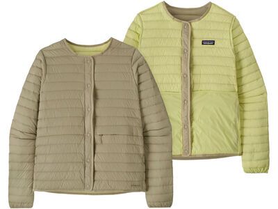 Patagonia Women's Lightweight Reversible Down Sweater Cardigan, weathered stone - Bild 1