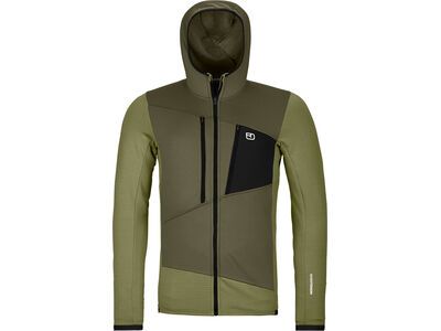 Ortovox Merino Fleece Grid Hoody M, wild herbs