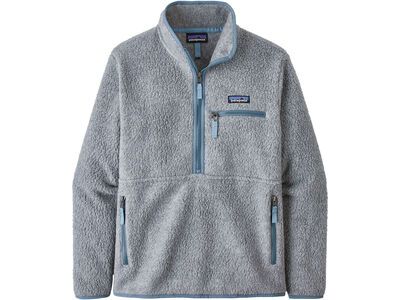 Patagonia Women's Retro Pile Fleece Marsupial, salt grey w/light plume grey