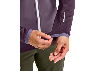 Ortovox Merino Fleece Grid Jacket W, white chalk - Bild 3