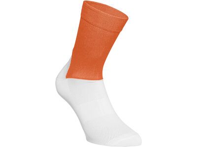 POC Essential Road Socks, zink orange/hydrogen white