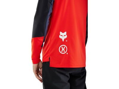 Fox Youth Defend LS Jersey Elevated, fluorescent red - Bild 5