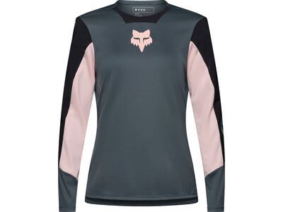 Fox Womens Defend Long Sleeve Jersey Creation deep cobalt