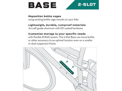 Wolf Tooth B-RAD Mounting Bases - 2 Slot, black - Bild 2