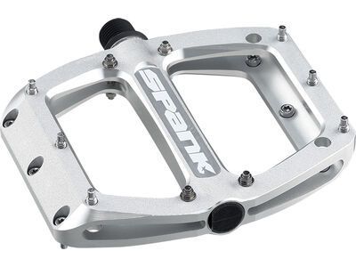 Spank Spoon Reboot Flat Pedal - L, raw silver