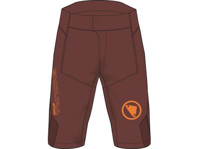 Endura Kinder MT500 Shorts II, end mahogany - Bild 1