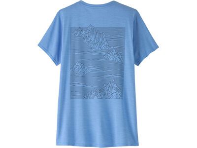 Patagonia Women's Capilene Cool Daily Graphic Shirt, abundant blue x-dye